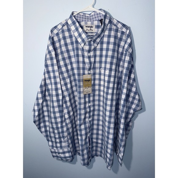 Wrangler Other - WRANGLER Men's George Strait Collection Relaxed Fit Stretch Western Blue Size 4X